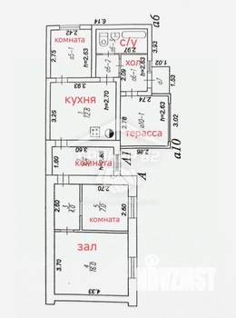 4-к квартира, вторичка, 46м2, 1/1 этаж