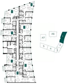 2-к квартира, вторичка, 92м2, 5/14 этаж