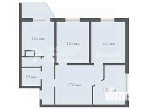 4-к квартира, вторичка, 84м2, 2/18 этаж