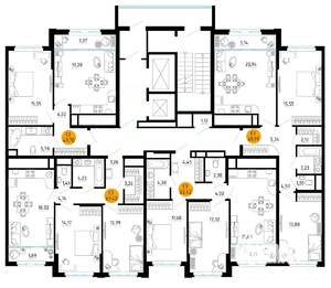 2-к квартира, вторичка, 70м2, 2/25 этаж