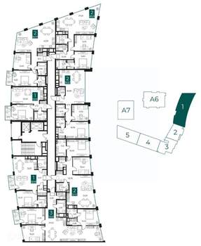 3-к квартира, вторичка, 119м2, 9/14 этаж