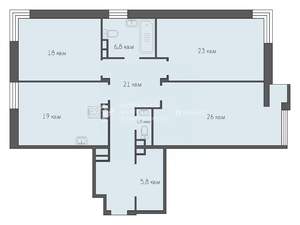 3-к квартира, вторичка, 121м2, 10/14 этаж
