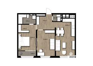 2-к квартира, вторичка, 69м2, 10/16 этаж