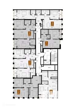 1-к квартира, вторичка, 52м2, 5/9 этаж