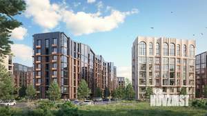 2-к квартира, строящийся дом, 68м2, 3/8 этаж