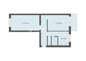 2-к квартира, вторичка, 45м2, 3/5 этаж