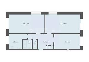 3-к квартира, вторичка, 62м2, 2/5 этаж