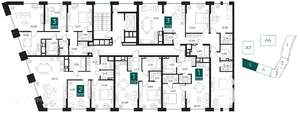 1-к квартира, вторичка, 50м2, 6/14 этаж