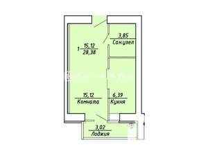 1-к квартира, вторичка, 29м2, 5/10 этаж