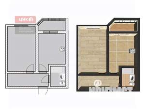 1-к квартира, вторичка, 39м2, 4/15 этаж