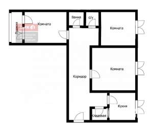 3-к квартира, вторичка, 67м2, 3/9 этаж