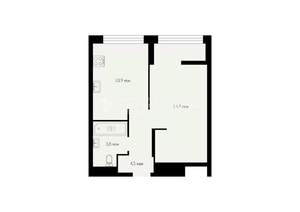1-к квартира, вторичка, 35м2, 17/25 этаж
