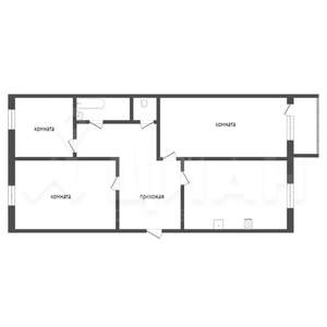 3-к квартира, вторичка, 62м2, 1/9 этаж