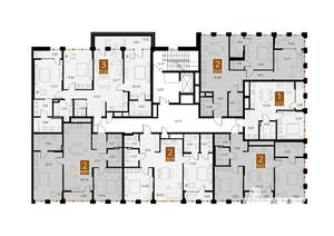 1-к квартира, вторичка, 50м2, 2/8 этаж