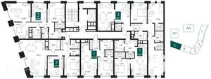 1-к квартира, вторичка, 51м2, 6/14 этаж