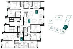 2-к квартира, вторичка, 79м2, 4/14 этаж