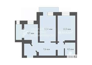 2-к квартира, вторичка, 50м2, 4/6 этаж