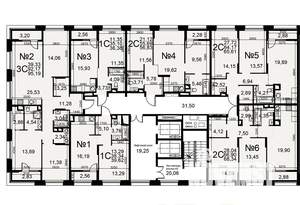 3-к квартира, вторичка, 92м2, 2/25 этаж