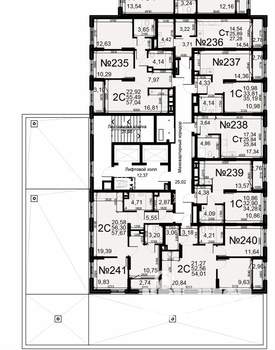 2-к квартира, вторичка, 56м2, 2/22 этаж