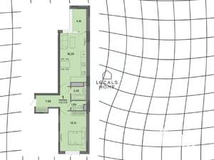 1-к квартира, вторичка, 49м2, 4/22 этаж