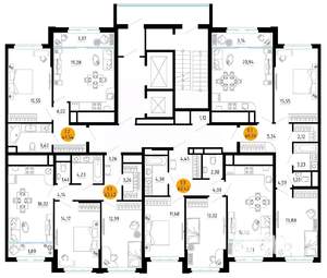 2-к квартира, вторичка, 70м2, 23/25 этаж