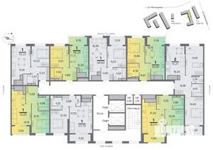 1-к квартира, строящийся дом, 35м2, 14/15 этаж