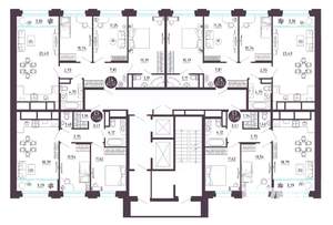 2-к квартира, вторичка, 58м2, 12/18 этаж