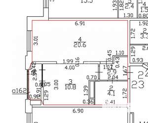 1-к квартира, вторичка, 38м2, 4/10 этаж