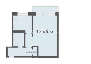 1-к квартира, вторичка, 32м2, 4/4 этаж