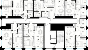 1-к квартира, вторичка, 55м2, 9/10 этаж