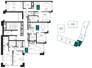 2-к квартира, вторичка, 78м2, 8/13 этаж