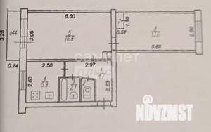 2-к квартира, вторичка, 45м2, 5/5 этаж