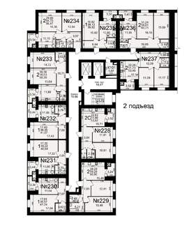 2-к квартира, вторичка, 59м2, 15/15 этаж