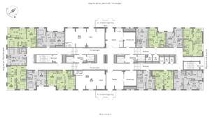 1-к квартира, строящийся дом, 24м2, 1/25 этаж