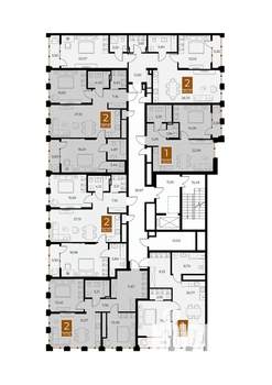 2-к квартира, вторичка, 87м2, 8/8 этаж