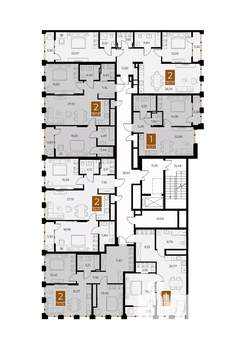 1-к квартира, вторичка, 52м2, 8/8 этаж