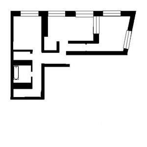3-к квартира, вторичка, 60м2, 2/5 этаж