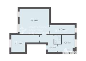 3-к квартира, вторичка, 65м2, 2/2 этаж