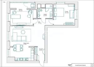 2-к квартира, вторичка, 105м2, 14/16 этаж