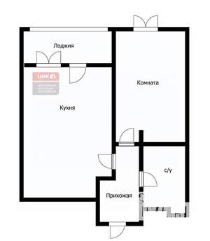 1-к квартира, вторичка, 44м2, 25/25 этаж