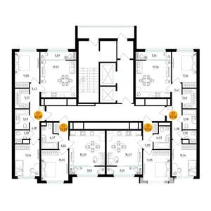 2-к квартира, вторичка, 60м2, 13/25 этаж