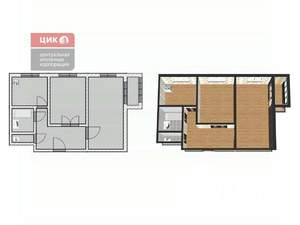 2-к квартира, вторичка, 44м2, 7/9 этаж
