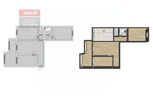 3-к квартира, вторичка, 59м2, 5/10 этаж