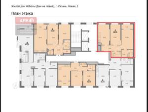 2-к квартира, вторичка, 68м2, 14/22 этаж