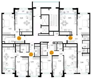 2-к квартира, вторичка, 63м2, 9/25 этаж