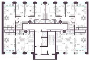 2-к квартира, вторичка, 58м2, 12/19 этаж