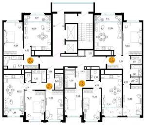 1-к квартира, вторичка, 50м2, 13/25 этаж