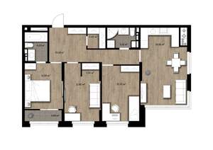 3-к квартира, вторичка, 84м2, 2/16 этаж