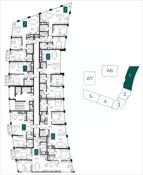 2-к квартира, вторичка, 83м2, 13/14 этаж