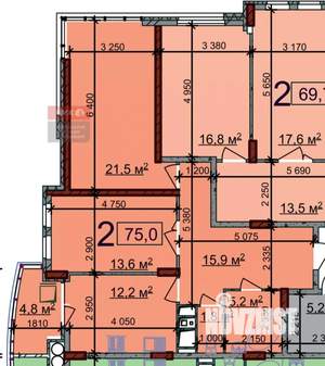 1-к квартира, вторичка, 75м2, 24/24 этаж